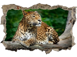 Adesivo de parede 3D com tema natureza, em PVC, para decoração de janelas, quartos, salas de estar e escritórios (42x62cm).