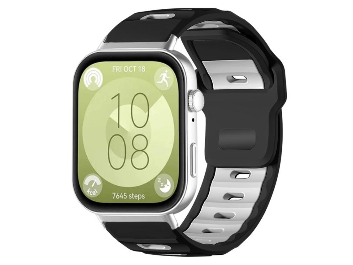 Bracelete para Huawei Watch Fit 4 Pro / Fit 4 / Fit 3 metal milanês magnético rosa com degradê roxo XIAOMOYU