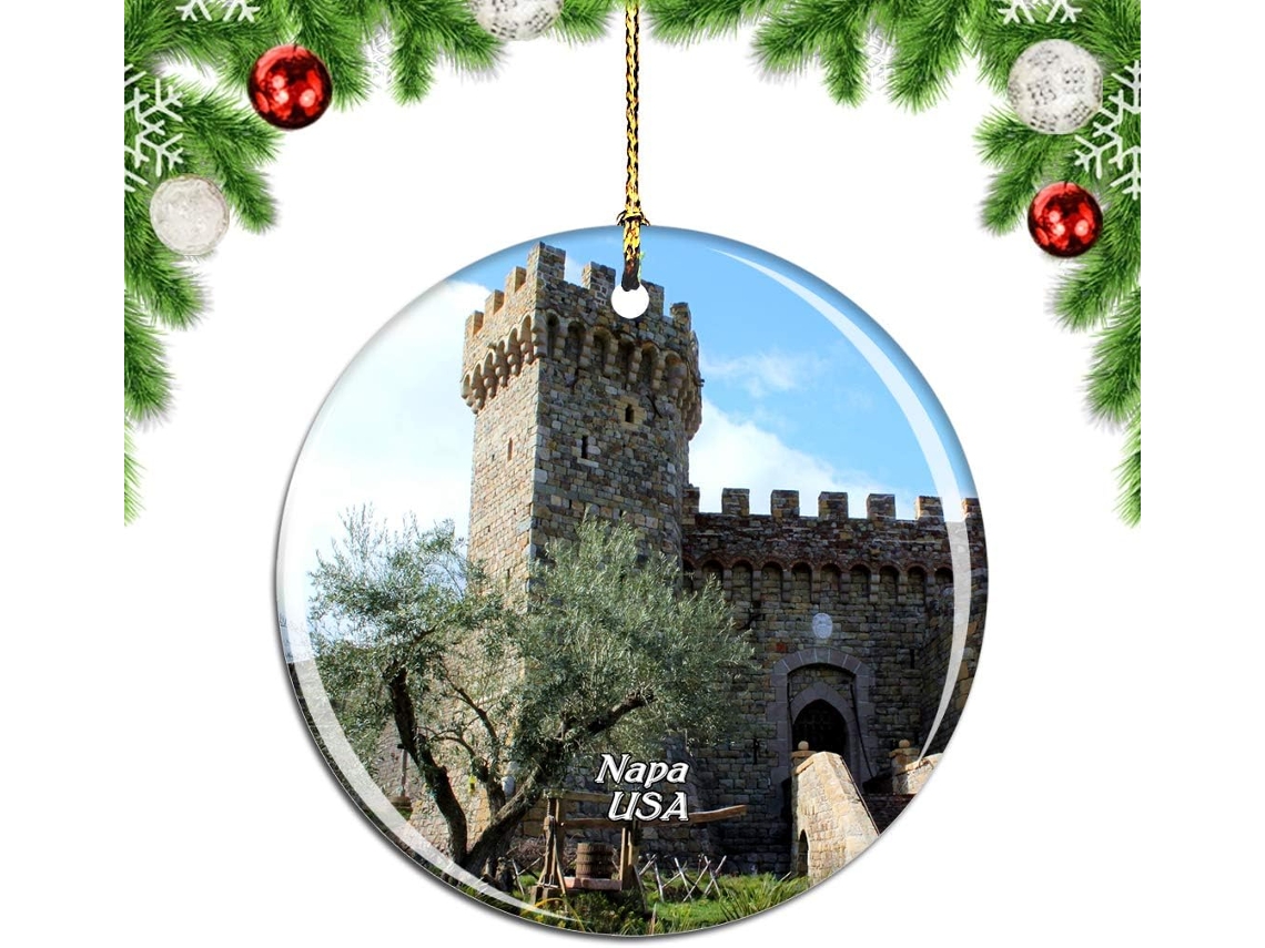 Estados Unidos da América, Vale de Napa, Enfeite de Árvore de Natal para Pendurar, Coleção de Viagens da Cidade