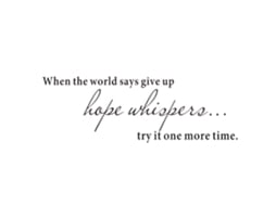 Adesivo Hope Wishes para Sala e Quarto
