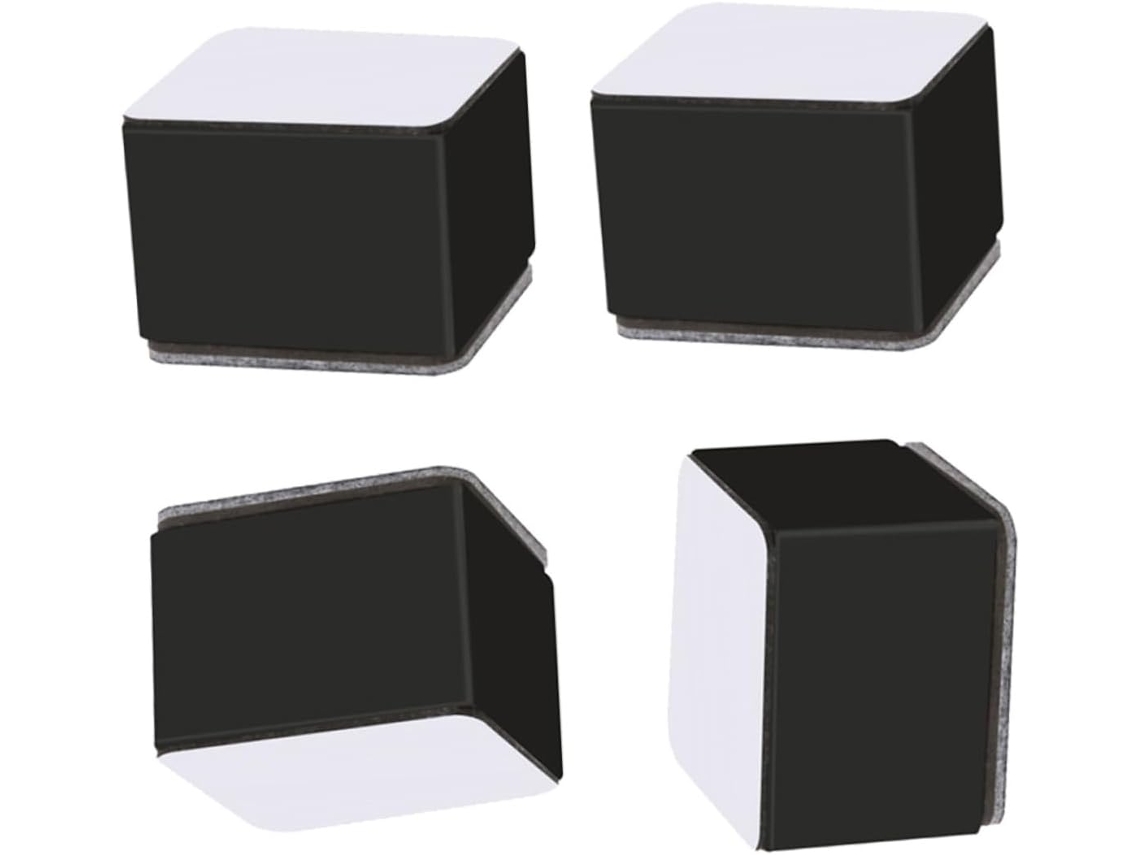 Conjunto De 4 Elevadores Cama Em Aço Carbono + Feltro, Antiderrapantes E Resistentes Ao Desgaste, Para Aumentar A Altura