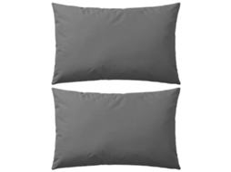 Vidaxl Almofadas Para Exterior 2 Pcs 60x40 Cm Cinzento