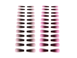 Dois Conjuntos de Adesivos de Unhas em Estilo Manicure Gradual Ferramentas para Unhas Decorativas Como Brinde NEVEANCE