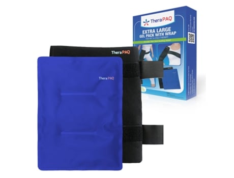 Pacote De Gelo Em Gel Therapaq Reutilizável, Terapia Quente E Fria Para Quadril, Ombro, Costas, Joelho Azul, Xl