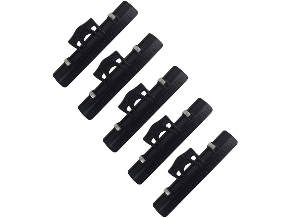 Conjunto de 5 prendedores de partitura Baluue, porta-partituras para livros e documentos, multiuso para casa e escritório.