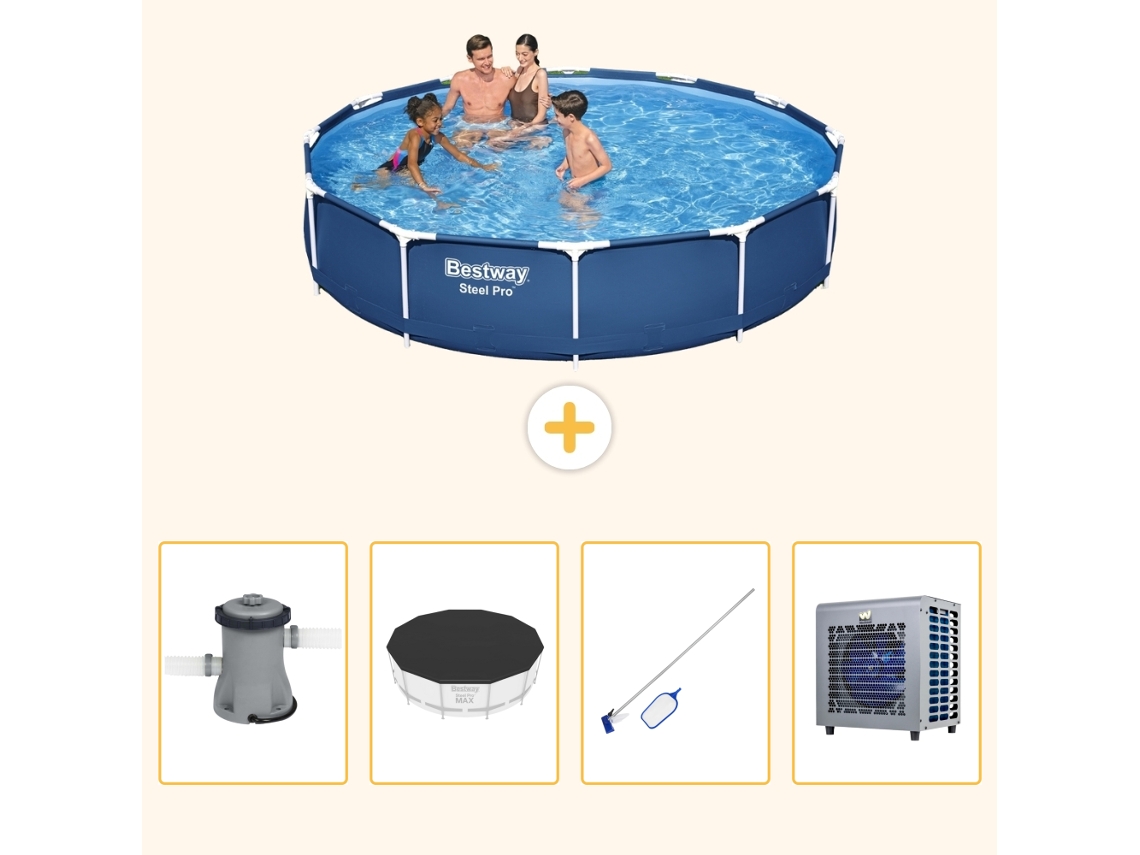 Bestway Piscina Bestway Steel Pro Redonda - 366x76 Cm - 5-peças S283