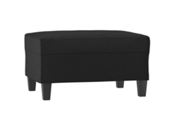 Footstool, Footstools Vidaxl Preto Couro Artificial (70 X 55 X 41 Cm)