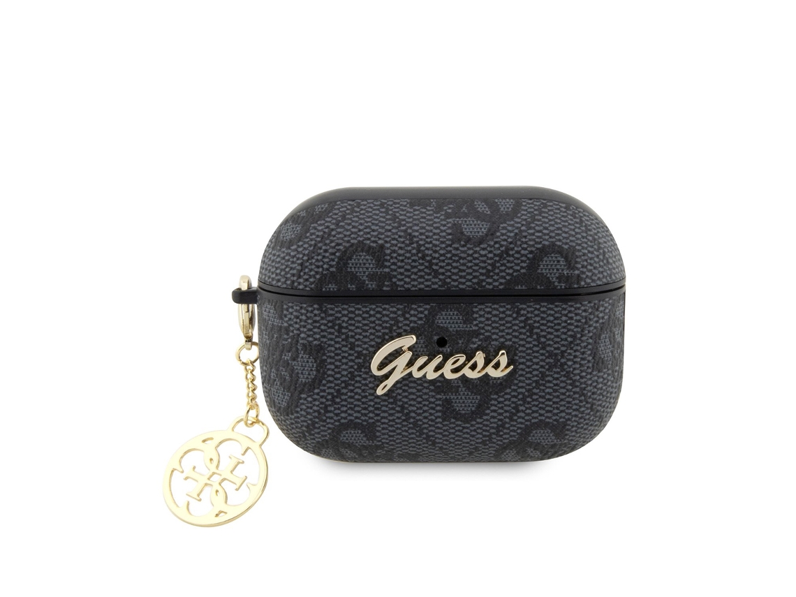 Guess capa Charm para AirPods Pro 2 Motif 4G Script preto