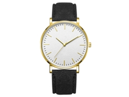 Reloj De Aleación Simple Y Moderno Con Esfera Redonda Para Mujer Y Hombre