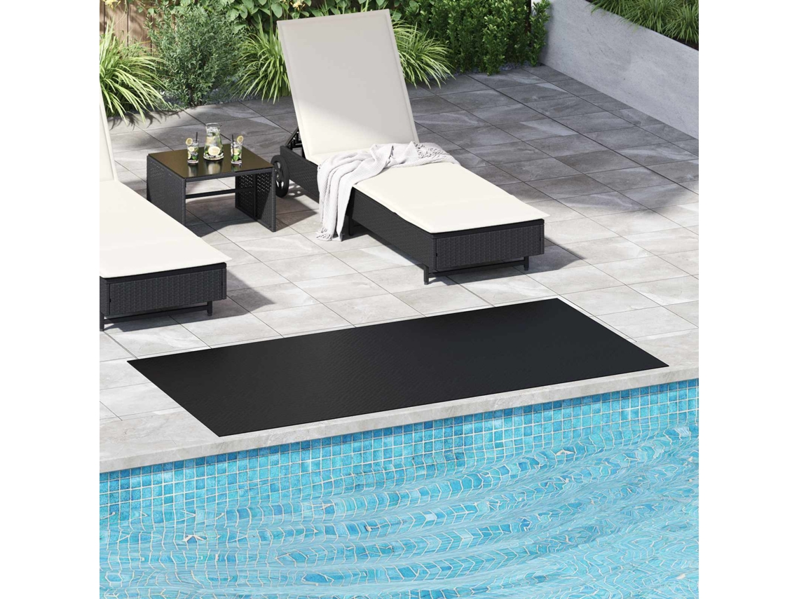 Vidaxl Tapete De Piso Preto 1 X 2 M Borracha