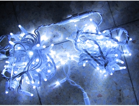 Série 180 Leds Branco Frio Transparente 3X60*12Mt Cabo Borracha Branco DECATILUM