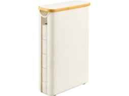 Organizador Genérico Para Rolos De Papel Higiênico 40 Litros Com Tampa, Em Tecido Oxford, 42x 13x 73cm, Com Alças