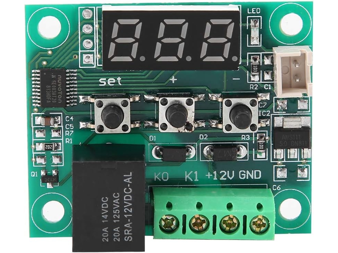 Módulo De Termostato Digital De 12v, Controlador Eletrônico De Temperatura
