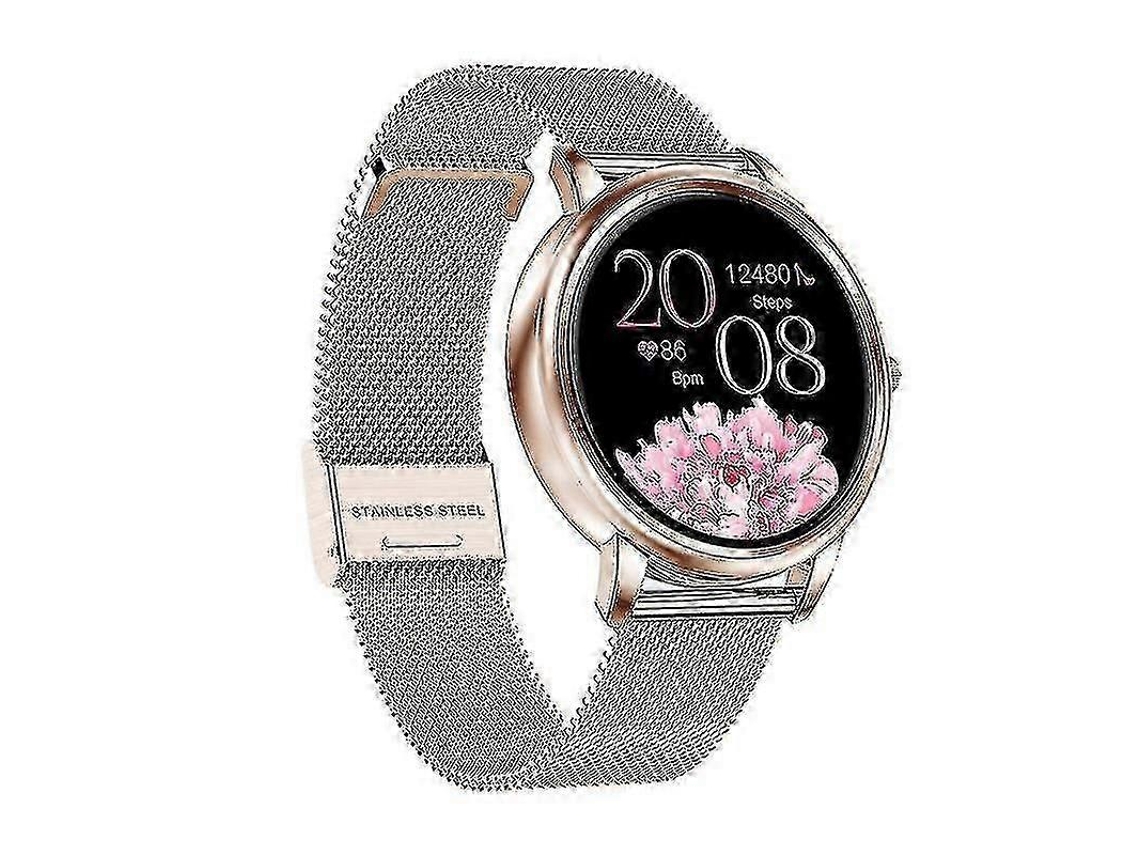 Relógio Inteligente Chronus Para Mulheres, Monitor De Frequência Cardíaca, Pressão Arterial, Pedômetro Para Caminhada E Sono Jinyubo Store (dourado)