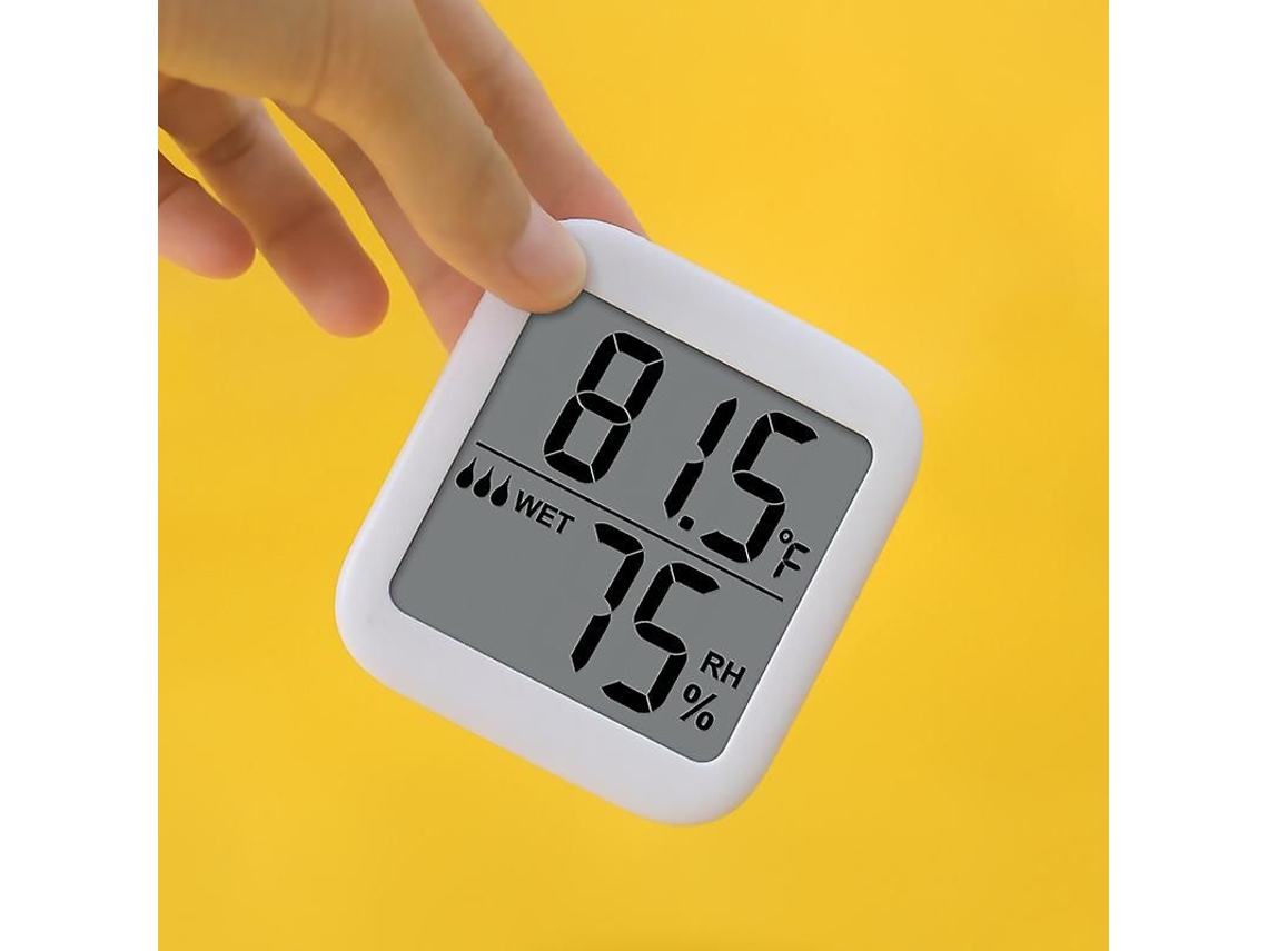 Termômetro Digital De Ambiente Com Sensor De Umidade, Visor Com Luz De Fundo.