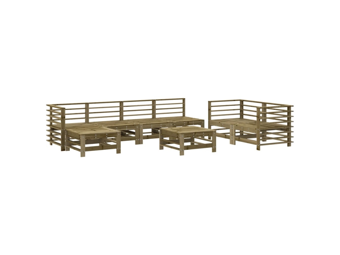 Garden Lounge Set, Garden Lounge Sets Vidaxl Marrom Madeira De Pinho Impregnada (n/a)