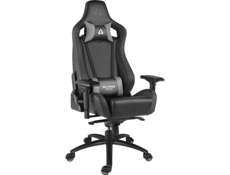 Cadeira Gaming ALPHA GAMER Polaris Racing Edition (Até 150 kg - Elevador a Gás Classe 4 - Preto) — Até 150 Kg | Elevador a Gás classe 4