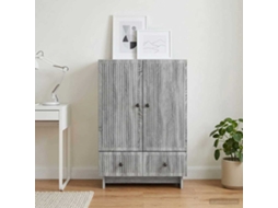 Vidaxl Buffet Sonoma Cinza 66 X 34,5 X 95 Cm Madeira Engenheirada