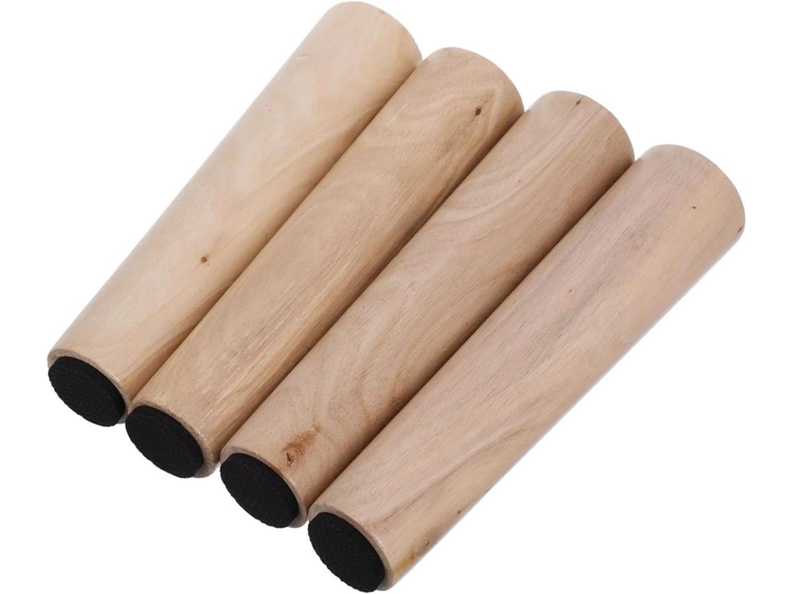 Nuobesty Conjunto De 4 Pés Madeira Maciça Para Móveis Resistentes Reposição Sofá, Cama, Mesa, Banco E Cômoda Armário