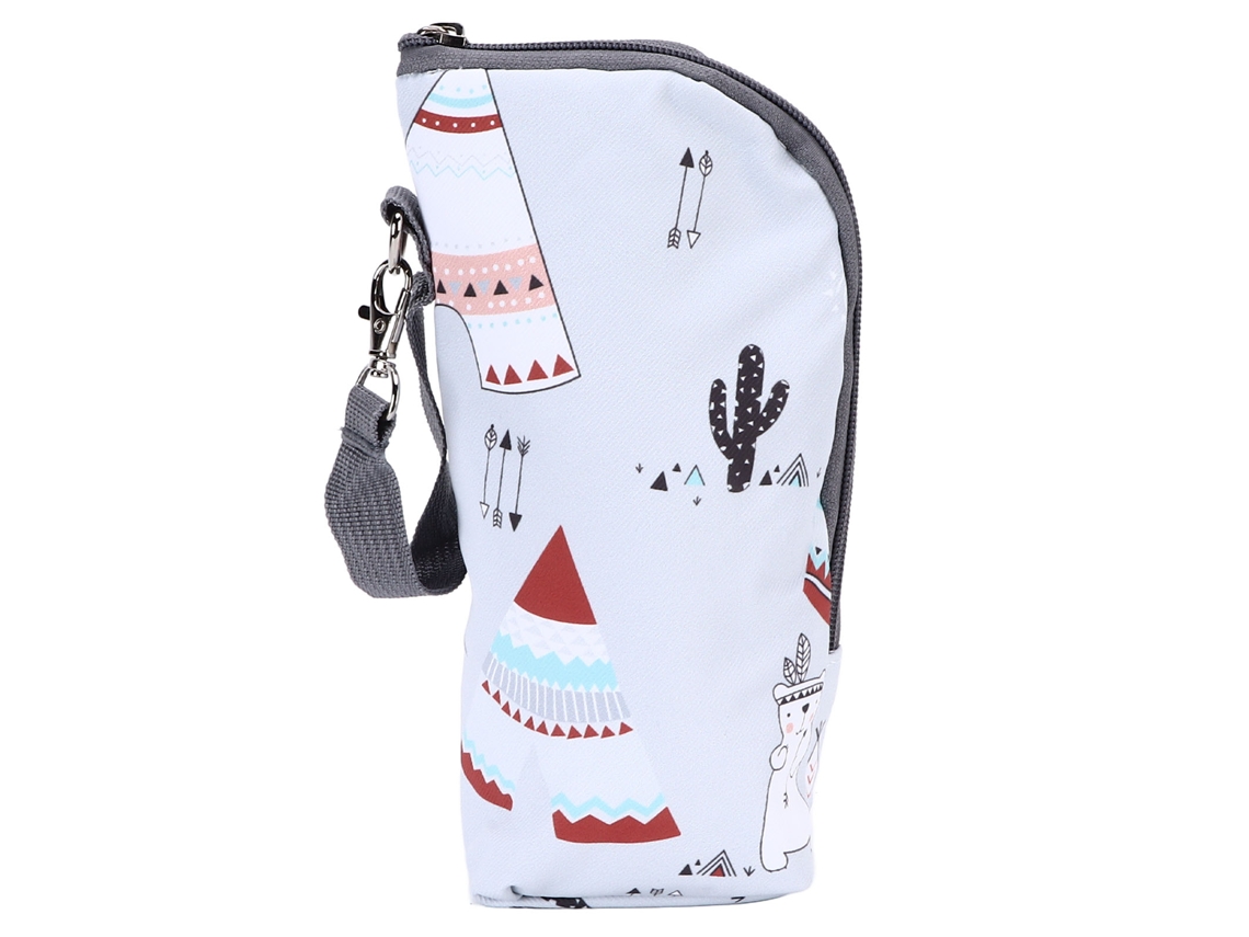 Mali bolsa para Mamadeira Isolada Portátil Cute Pattern com Alça para Carrinho Bebê