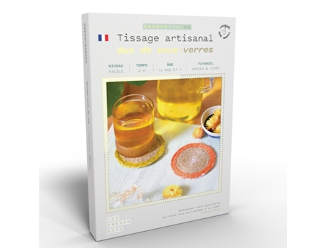 Caja de Bricolaje - Dúo de posavasos para tejer