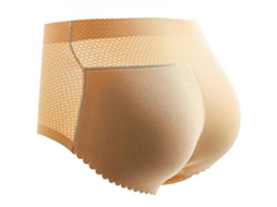 2026-calzoncillos De Mujer Con Relleno Levanta Glúteos Suave Falso Culo Invisible Control Lencería Interior S Bege