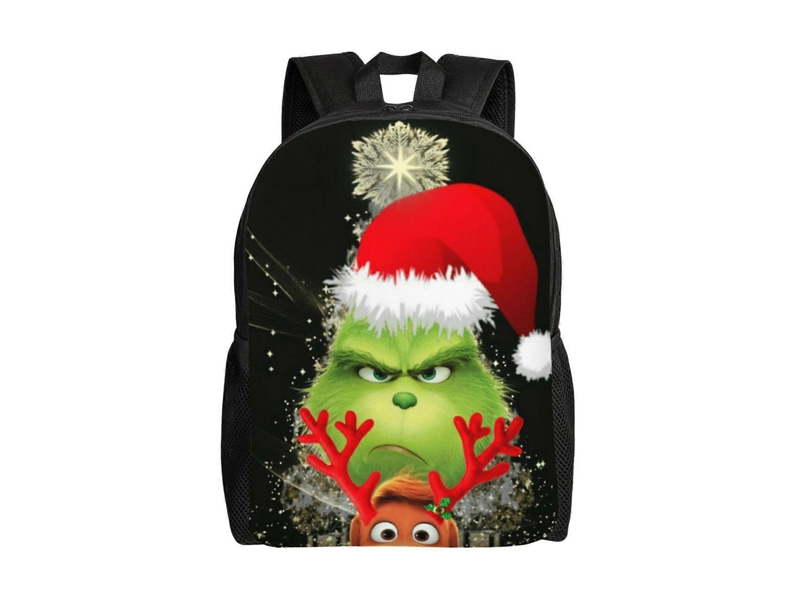 Mochila Grinch Para Escola E Trabalho, Leve E À Prova Dágua, Mochila Estilosa Para Estudantes E Adultos. Olysi Shop