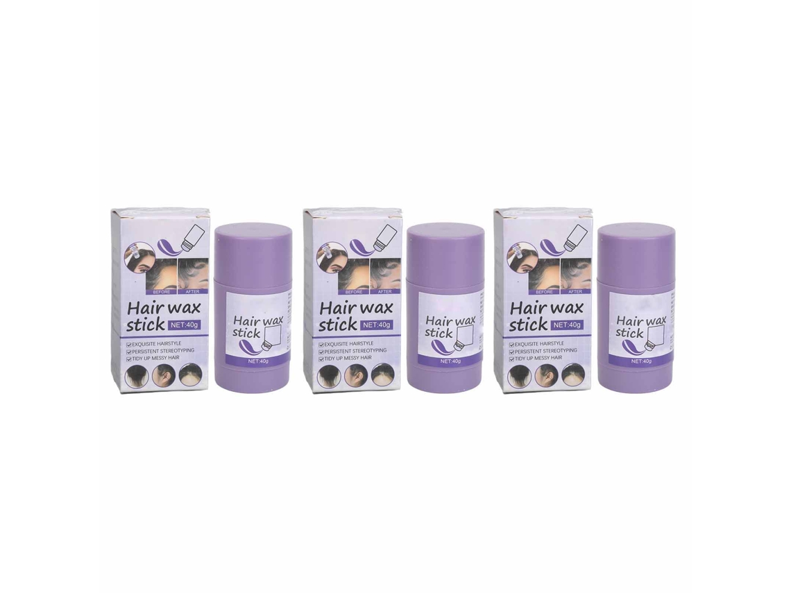 2026 3 Pack Bastón de Cera Capilar para Control de Frizz Y Estilo Temporal no Graso 40g