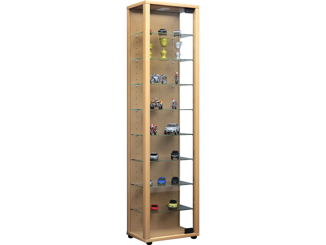 Vitrine de madeira Edana Maxi Vcm com suporte de vidro