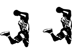 Popetpop - Conjunto de 2 Adesivos de Parede Removíveis de Basquete, Decoração Esportiva para Sala de Estar e Quarto, Adesivos Criativos para Casa e Hotel
