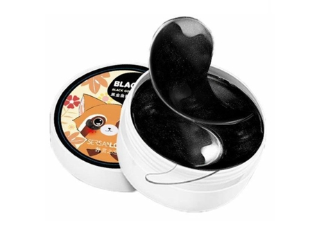 Máscara de hidrogel premium para os olhos com caviar dourado, 60 unidades, revitalizante e iluminadora para a área dos olhos, Sersanlove