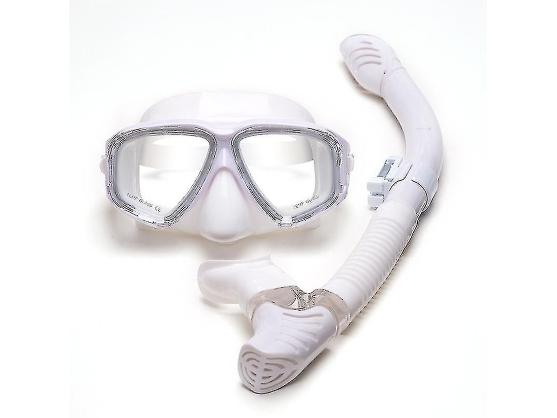 Lurelia Máscara De Mergulho De Silicone Com Vidro Temperado E Snorkel Para Miopia