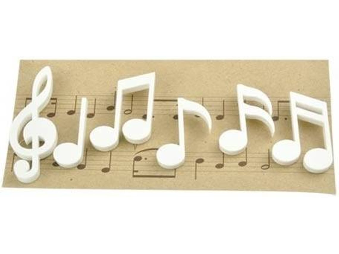 Ímanes QUALY Música Branco Pack 6