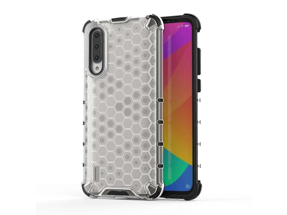 Capa Resistente A Impactos Em Pc Com Estrutura Em Favo De Mel E Tpu Para Xiaomi Cc9 / A3 Lite