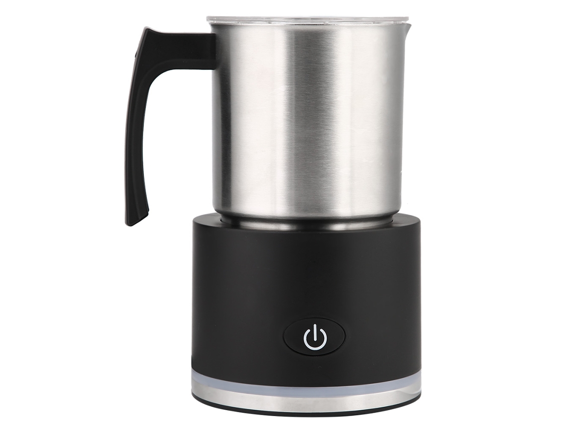 Laxiscreed Espumador De Leite Split Gs-508 Preto Com Tomada Ue Para Aquecer E Espumar Leite