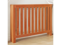 Vidaxl Cobertura De Radiador 108,5x19x84 Cm Pinho Maciço Castanho Cera