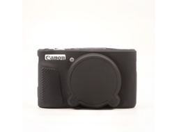 Capa CHRUI para Powershot Sx740/sx730 Silicone com Tampa da Lente Preto