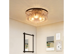 Nettlife Luminária De Teto E27 Preta Moderna Ideal Para Quarto Ou Sala De Estar