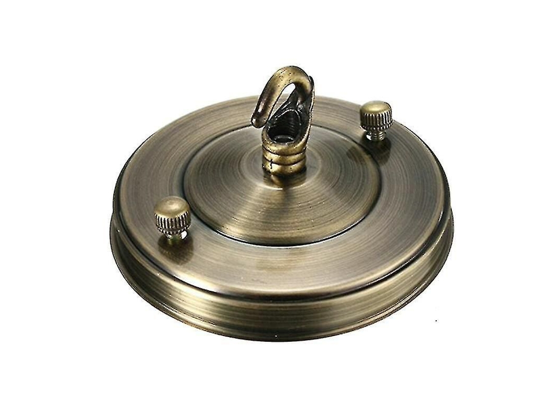 Kit De Suspensão De Lustre Em Ferro Com 2 Placas De Teto Diy, Capacidade Máxima 10kg Para Lampadas Pendentes E Decorações Bronze