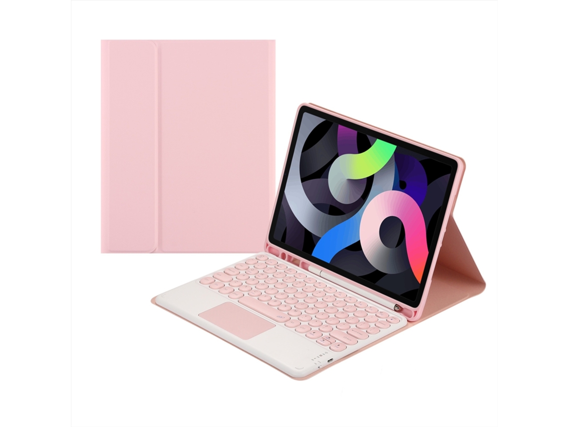 Lurelia Capa Com Teclado Bluetooth Para Ipad Pro 11 2022, Rosa