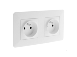 Prise 16a Branco Duplo - Artezo - Zenitech