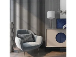 Conjunto de 16 Painéis Acústicos de Parede Vang em MDF e Feltro 120 x 60 x 2 cm (11,52 m²) - Carvalho Cinzento [NEU.HOLZ]