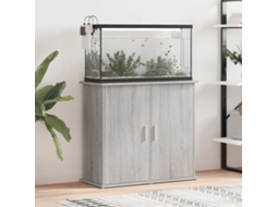 Vidaxl Suporte De Aquário 81x36x73cm Derivados De Madeira Cinza Sonoma