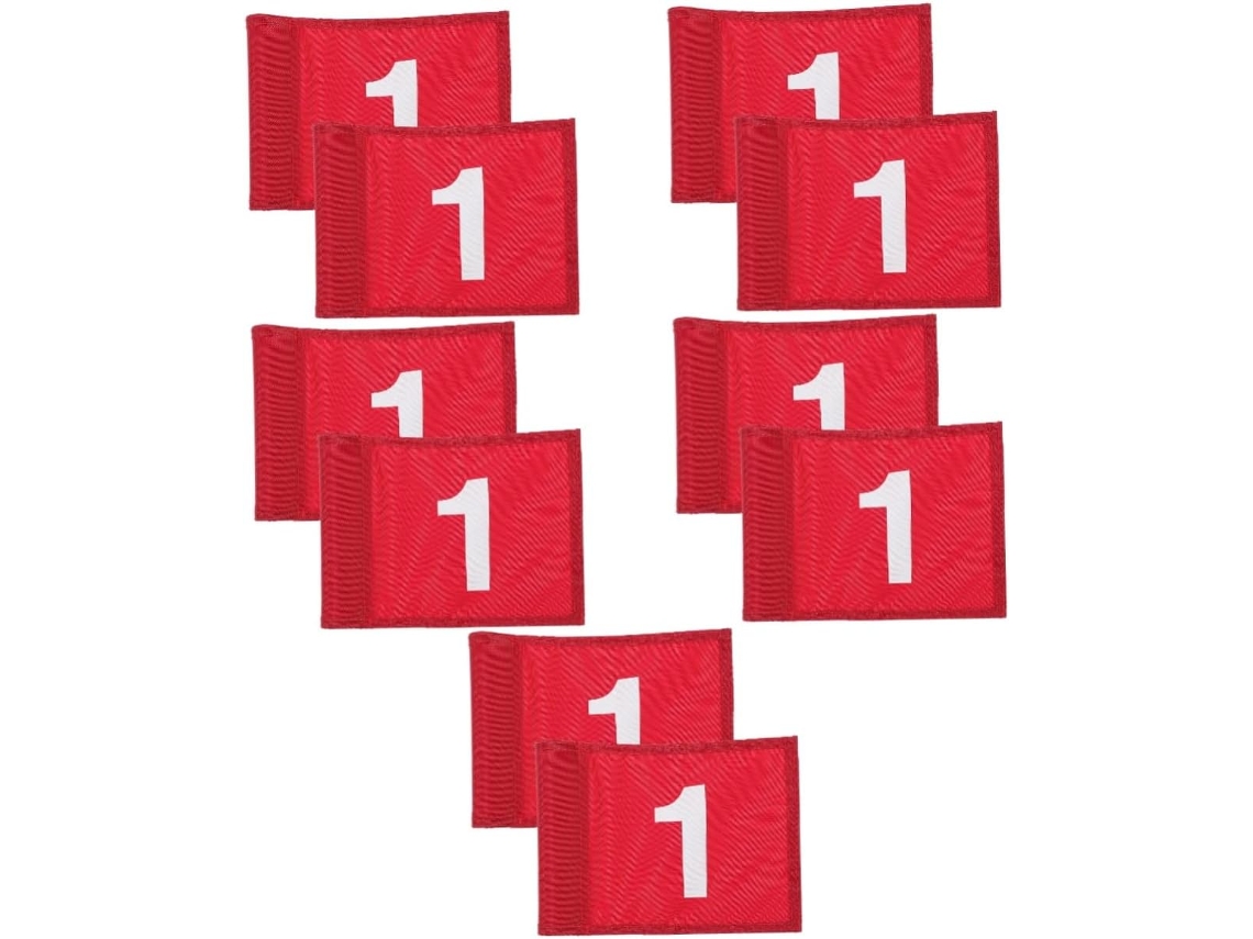 5 Conjuntos De Bandeiras Compactas Numeradas, 2 Peças
