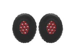 Almohadillas de Repuesto para Auriculares Oe2/oe2i/soundtrue en Piel Sintética y Espuma, Negro y Rojo S/MARCA
