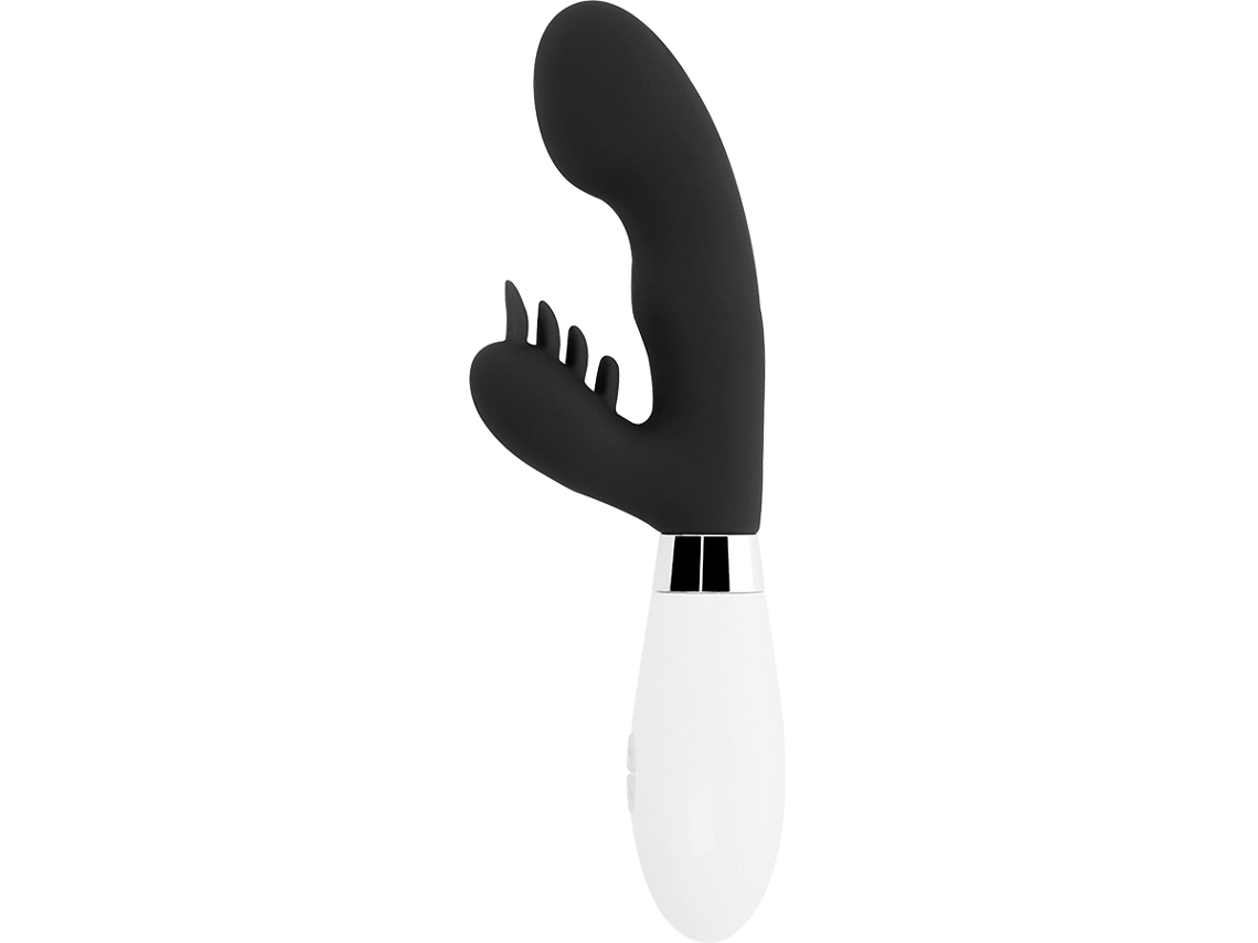 Vibrador 'Rabbit' GLOSSY (Preto)