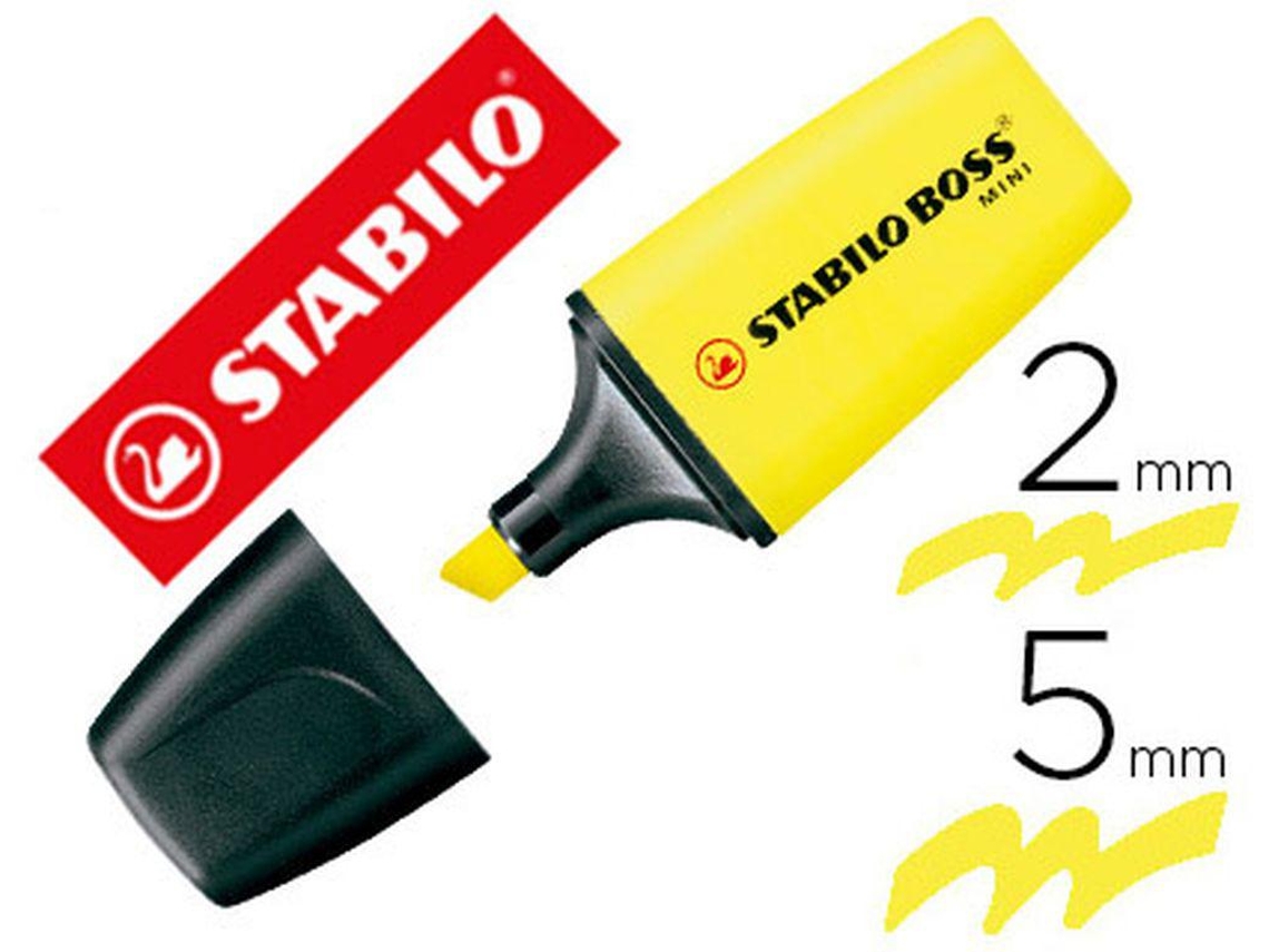 Marcador Stabilo Boss Fluorescente Mini Amarelo Venda Múltiplos 10