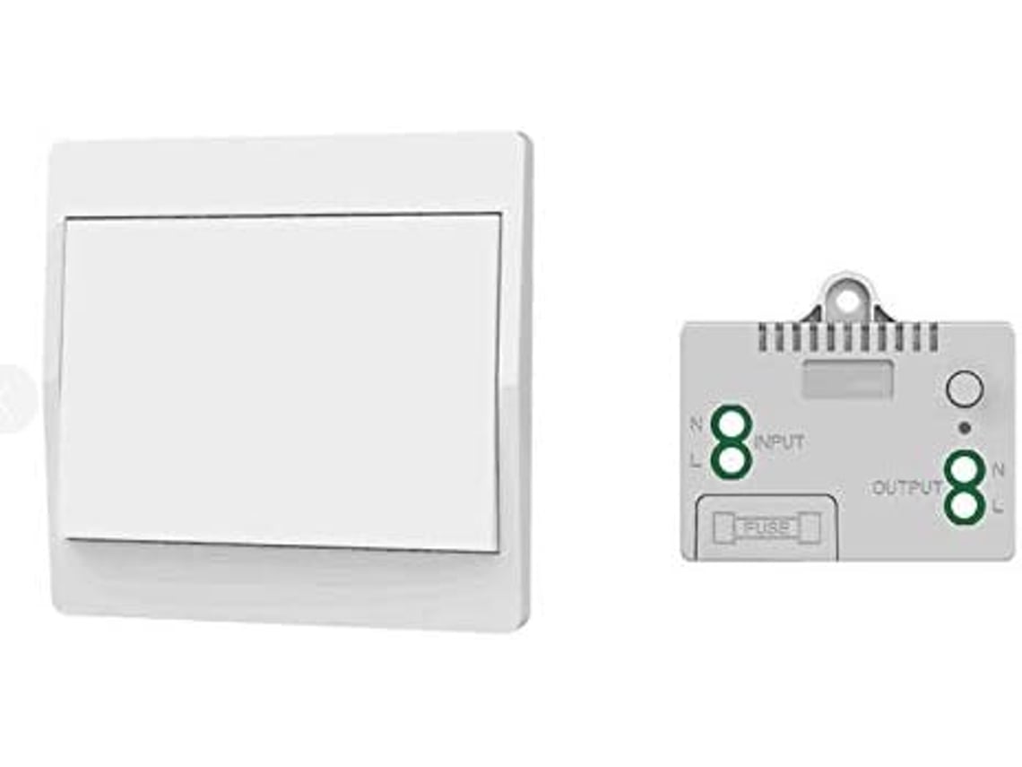 Interruptor Sem Fio Autoalimentado, Sem Pilhas, Comando À Distância Para Luzes E Eletrodomésticos, À Prova De Água E Seguro, Instalável Diretamente Em