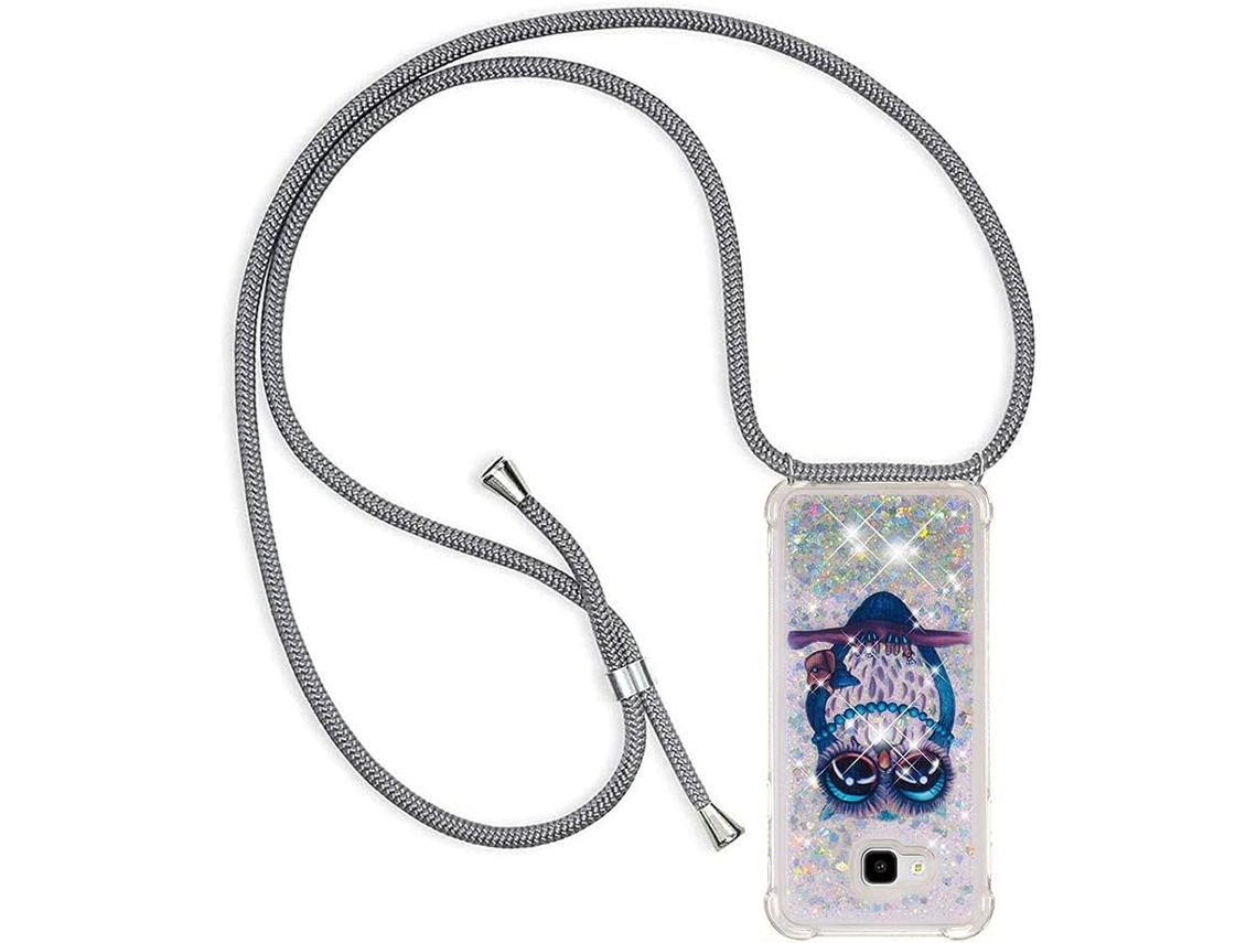 Correia Colar Líquido Alça para Samsung Galaxy J4 Plus HONGWE. Silicone