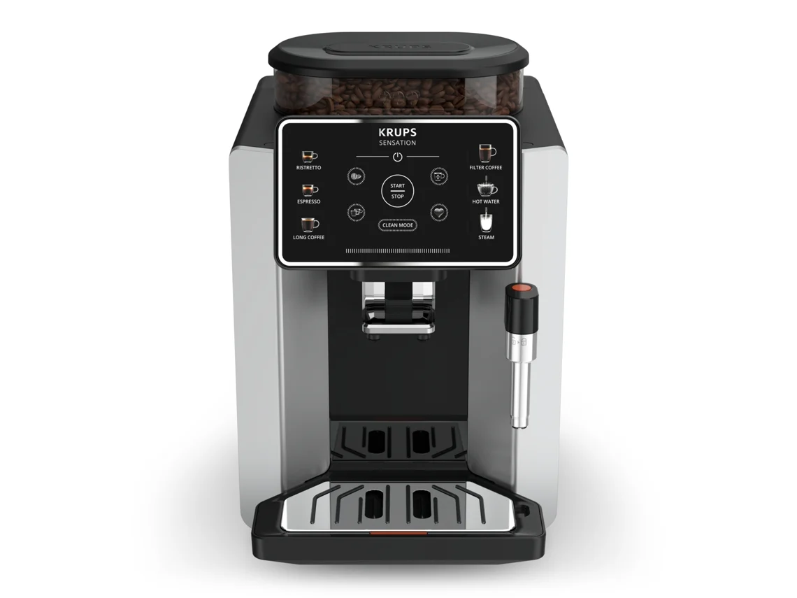 Máquina de Café Automática KRUPS EA910E10 Sensation (Outlet Grade A - 15 bar - 5 Níveis de Moagem)